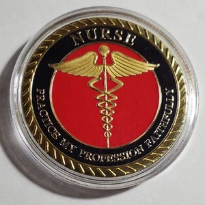 Nurse/ Nurses Prayer Enameled Medal - Picture 1 of 2