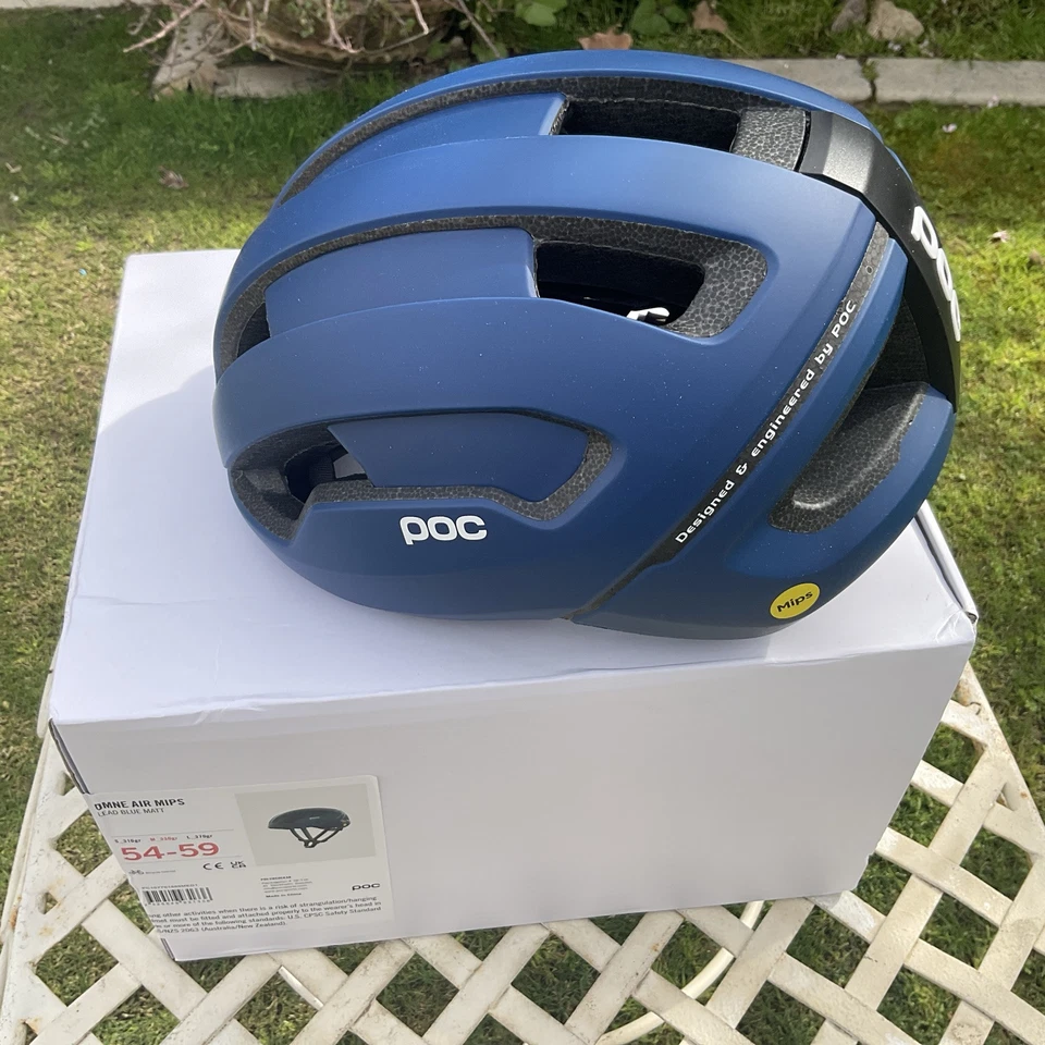 Nuevo POC Omne Air Mips plomo azul mate - casco mediano Foto 1 de 4