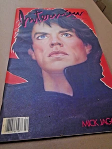 Mick Jagger Andy Warhol Original Interview Magazine February 1985 - Picture 1 of 6