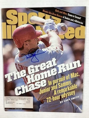 Mark McGwire Signed Sports Illustrated 8/3/98 Cardinals A’s Baseball Autograph - Image 1 of 4