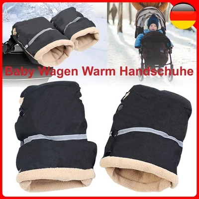 Paar Verdickt Handwärmer Kinderwagen Handschuhe Handmuff Kinderwagenmuff - Bild 1 von 4
