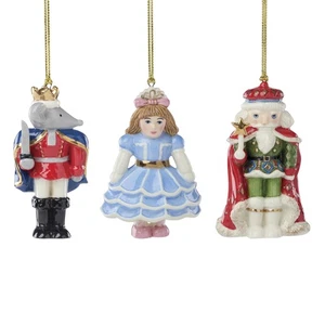 898185 Nutcracker Ballet 3-Piece Ornament Set, Christmas, Holiday Decorations - Picture 1 of 5