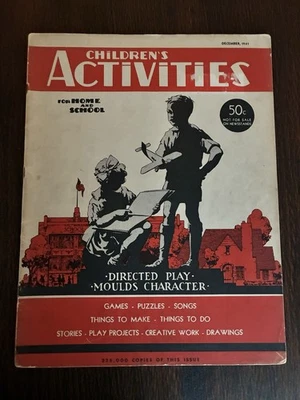 Children's Activities Magazine VINTAGE December 1941 Pearl Harbor 1 of 235k Rare - Image 1 of 4