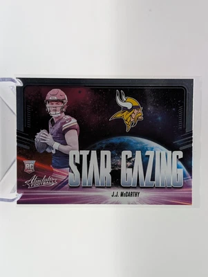 2024 Panini Absolute JJ MCCARTHY Rookie Star Gazing Minnesota Vikings RC - Image 1 of 2