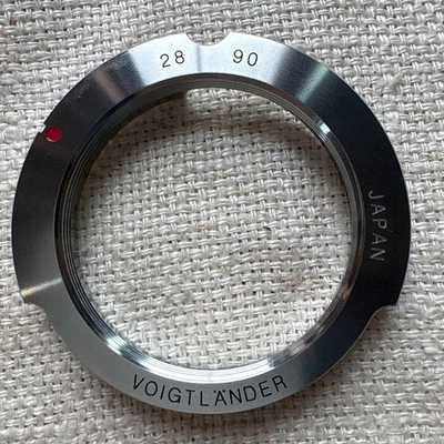 Anillo adaptador bayoneta montaje M Voigtlander 28 mm/90 mm usado Foto 1 de 4