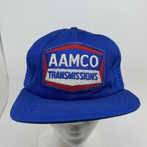 AAMCO TRANSMISSIONS Trucker Mesh Hat Snapback Baseball Vintage 80s Patch Cap USA - Picture 1 of 16