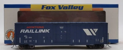 Fox Valley Models 30225 HO Scale Montana Rail Link 7 Post Box Car #25019 LN/Box - Image 1 of 4