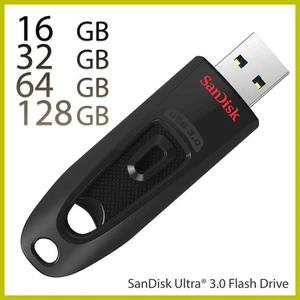 SanDisk Ultra USB 32GB 64GB 128GB 256GB 3.0 Flash Pen Drive Memory Stick Backup - Afbeelding 1 van 18