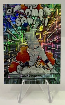 2023 Panini Donruss Andy Pages Bomb Squad Vector #BS6 Los Angeles Dodgers - Image 1 of 4