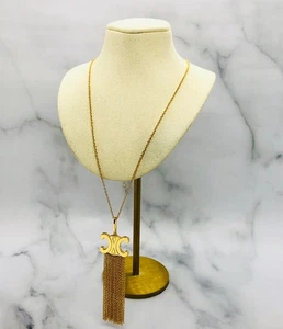 Authentische Celine Monogramm Quaste Anhänger Halskette-gebraucht/LI4046 - Bild 1 von 6