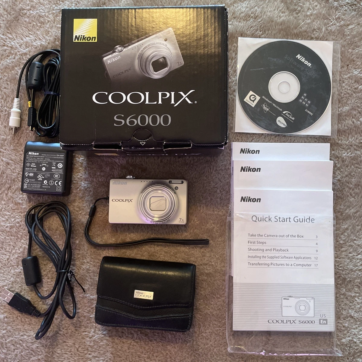 ニコン Nikon COOLPIX S6000 7x バッテリー付属 同梱可 #am537 Nikon  