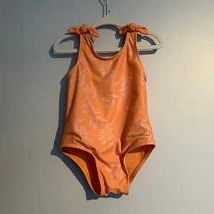 Eddie Bauer One-Piece Swimsuit & Terry Cover-Up Set, Orange, 24 Months - Bild 1 von 9