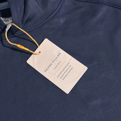 Peter Millar Crown Sport Men's Small Navy Pine Camo Performance Golf Hoodie S - Image 1 of 4