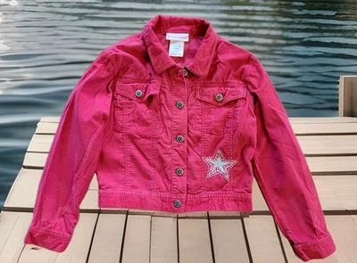 American Girl Corduroy Jacket Silver Star Embroidered Small - Image 1 of 4