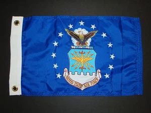 OJALES DE LATÓN DE NAILON BANDERA DE LA FUERZA AÉREA 12X18 32-5622 NAVEGACIÓN EBAY BOATINGMALL - Imagen 1 de 1