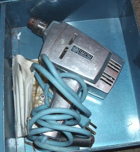 1970's GENERAL ELECTRIC 3/8 POWER DRILL / JIG/SANDER METAL CASE CAT. NO. 15TM-2 - Picture 1 of 14