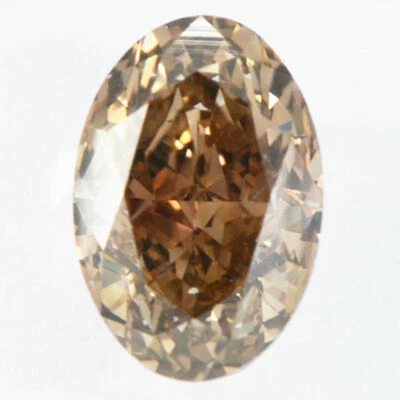 Oval Shape Diamond Real Natural Fancy Brown Color 1.26 Carat VS1 IGI Certified - Image 1 of 4