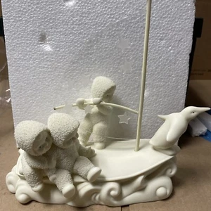 Department 56 Snowbabies "Come Sail With Me" Figurine Rare 1999 W/ Original Box - Picture 1 of 11