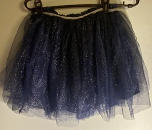 Carter ‘s Glittery Tulle Skirt , Blue, Elastic Waistband, Layered Tulle Design - Picture 1 of 3