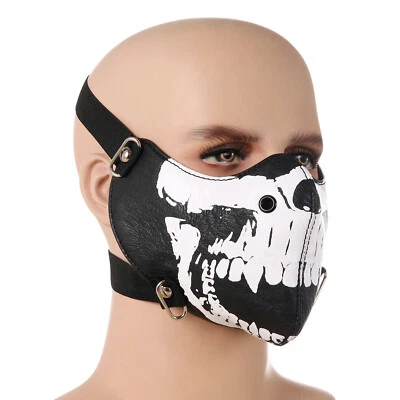 Punk Seal Skull Half Face Mask Ski Neck Snowboard Motorcycle Biker Protection - Image 1 of 4