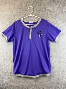 NWOT Colorado Rockies Boys Youth Pullover Jersey M MLB (16/18) Shirt /87-33 - Picture 1 of 8