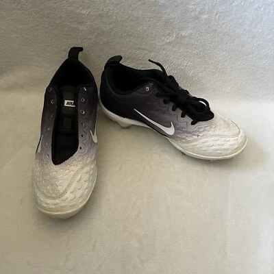 Nike Soccer Metal Cleats Shoes Women’s Sz 6 Lunar Hyperdiamond 2 Pro Black *Flaw - Image 1 of 4