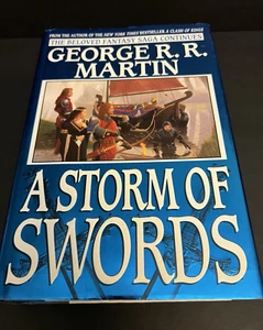 A Storm of Swords (1st Edition/First Print, HC/DJ, 2000) By George R.R. Martin - Imagen 1 de 8
