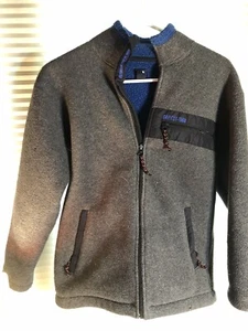 Gap Kids Gray Blue Boys Full Zipper Fleece Jacket Size Medium XL 12 - Picture 1 of 3