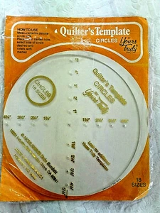 Yours Truly 9315 Quilters KREISSCHABLONE 1-5,5" Durchmesser 1988 Dale Burdett - Bild 1 von 6