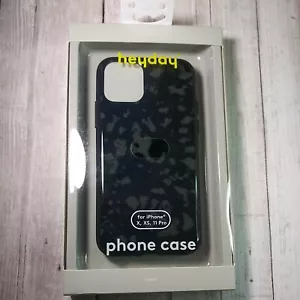 heyday Apple iPhone X/XS 11 Pro Case Black Tort Camo Hard She'll Rubber Bumper - Picture 1 of 7