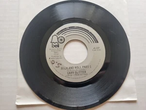 GARY GLITTER - Rock and Roll 1972 GLAM ROCK 7" Bell Records VG - Picture 1 of 2