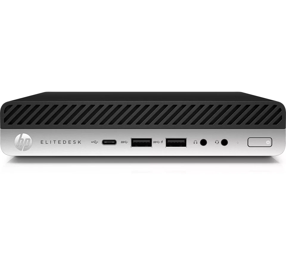 HP EliteDesk 705 G4 DM R7 AMD  8GB DDR4 256GB SSD W11 Mini Desktop - Image 1 of 2