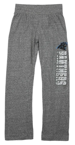 NFL Football Youth Girls Carolina Panthers Fashion Lounge Pants, Heathered Grey Cover