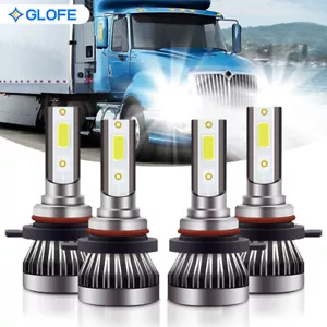 White LED Headlight Bulbs Kit For International Truck Pro Star Prostar 2008-2016 - Picture 1 of 10