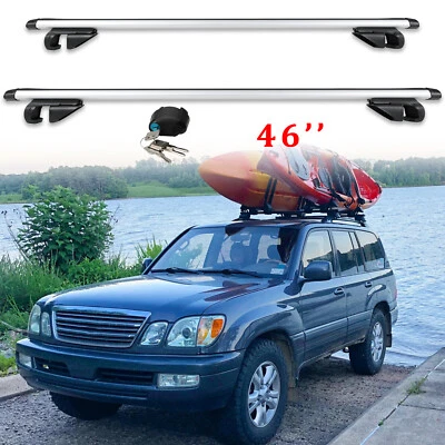 Portaequipajes barra transversal portaequipajes con bloqueo para techo superior de auto Lexus GX470 GX550 46" Foto 1 de 4