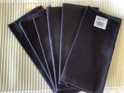 NWT ~ 6 Black Cloth Napkins 18" x 18" - Image 1 of 4