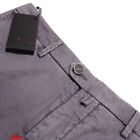 Kiton NWT Chinos / Casual Pants Size 32 US In Solid Gray Linen Cotton Blend
