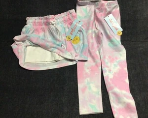 NWT Girls 3T Cat & Jack Leggings & Tennis Skirt/Shorts Pastels - Picture 1 of 3