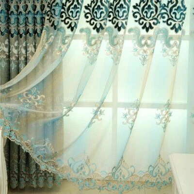 Blackout Thermal Chenille Curtain for Living Room Window Drape Single Panel - Image 1 of 4