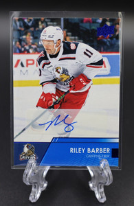 2021-22 Upper Deck AHL - Autograph Blue Parallel - #18 Riley Barber, GrandRapids