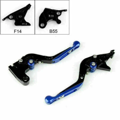Adjustable Folding Extendable Brake Clutch Levers For Buell X1 S1 XB M2 Blue T9 - Image 1 of 4