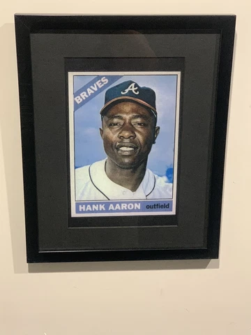1966 Topps Hank Aaron (Custom Mini Poser) Frame Not Included (READ) Cover