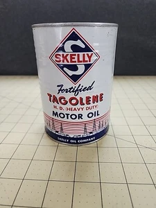 SKELLY OIL COMPANY METAL OIL CAN - Picture 1 of 6