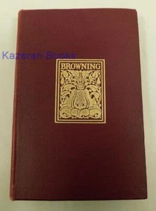 Antique Poetry & Play Book Robert Browning Strafford and Sordello - Picture 1 of 17