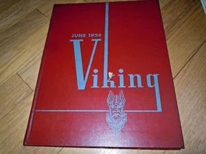1954 AMUNDSEN HIGH SCHOOL CHICAGO - VIKING YEARBOOK / AMUNDSEN LOG NEWSLETTER  - Picture 1 of 10