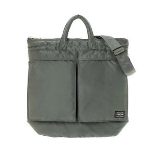 PORTER TANKER HELMET BAG 622-19555 Sage Green Yoshida & Co. Japan Made ZJP - Picture 1 of 11