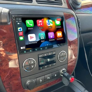 9" For 2007-2013 GMC Yukon Wireless CarPlay Android 14 Radio Stereo GPS Navi FM - Picture 1 of 12