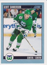 1992-93 Score Canadian Geoff Sanderson #108