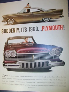 1957 Plymouth Belvedere large-mag car ad- "Suddenly, it's 1960, Plymouth!" - Picture 1 of 1