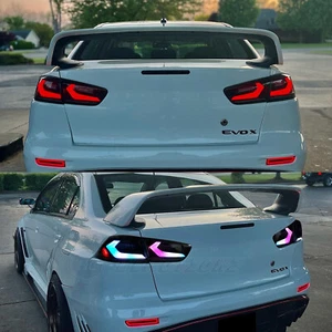 HCMOTION V2 RGB LED Tail Lights For Mitsubishi Lancer ex evo 2008-2017 Rear Lamp - Picture 1 of 16
